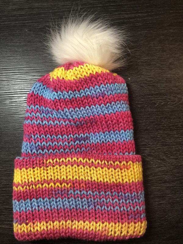 Handmade Toque/Hat - Bubblegum (Pink, Blue, Yellow)