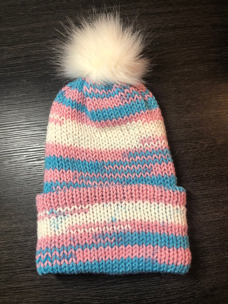 Handmade Toque/Hat - Cotton Candy (Pink, White, Light Blue)